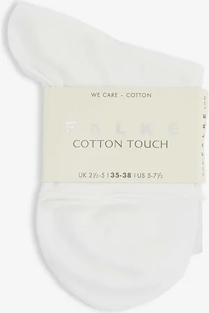 Falke Cotton Touch Rolled-cuff Stretch-cotton-blend Socks