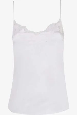 Agent Provocateur Amelea Lace-trim Stretch-silk Camisole