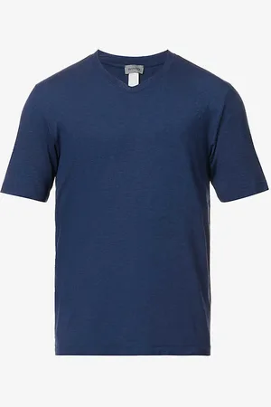 Hanro V-neck Regular-fit Stretch-jersey T-shirt