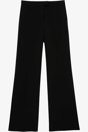 The Kooples Straight-leg High-rise Crepe Trousers