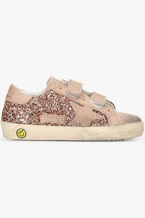 Golden Goose Old Skool Glitter Leather Trainers 6 Months-5 Years