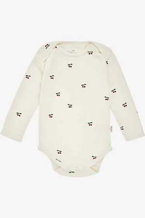 Konges Sløjd Lemon-print Stretch-cotton Bodysuit 9-18 Months