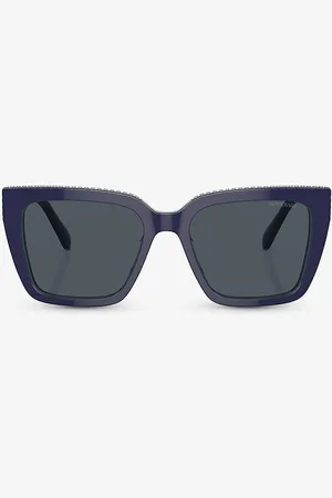 Swarovski Sk6013 Branded Square-frame Acetate Sunglasses