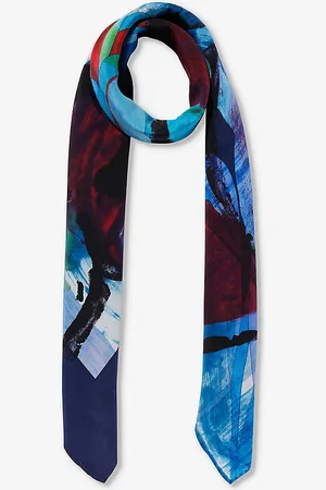 DIANORA SALVIATI Patterned Square Silk Scarf