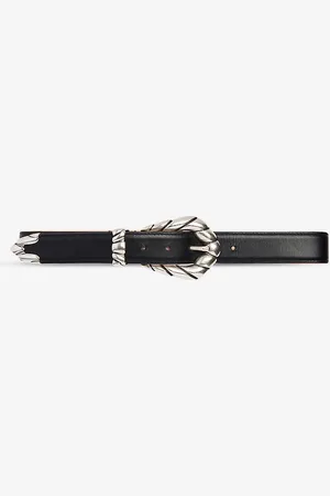 IRO Embella Stud-embellished Leather Buckle Belt