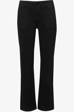 Paige Mayslie Straight-leg Mid-rise Stretch-denim Jeans