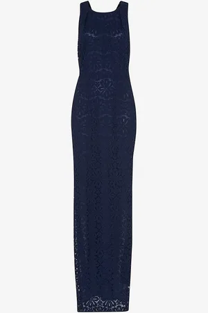 Whistles Tie-back Cotton-blend Maxi Dress