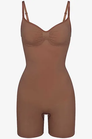 SKIMS Sculpt Ruched Stretch-woven Body