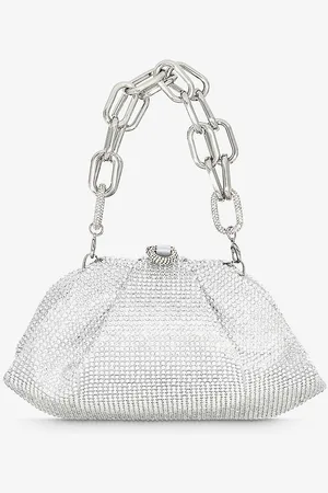 Judith Leiber Gemma Crystal-embellished Satin Clutch Bag