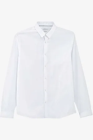 IKKS Slim-fit Long-sleeve Stretch-cotton Shirt