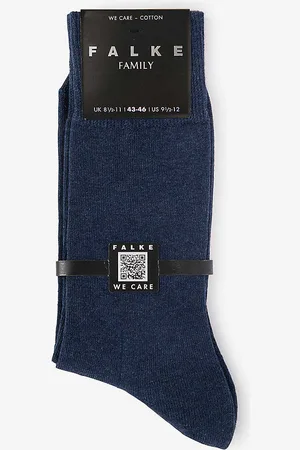 Falke Family Brand-print Stretch-cotton Blend Socks