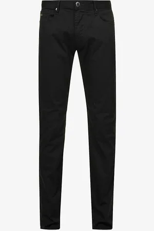 Emporio Armani J06 Gab Straight-leg Mid-rise Stretch-denim Jeans