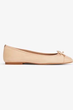 LK Bennett Kara Patent Toe Suede Ballerina Flats