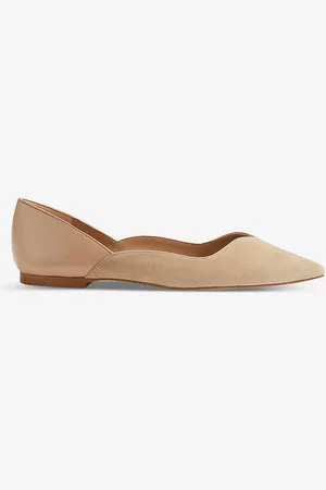 LK Bennett Iris Pointed Leather Ballet Flats