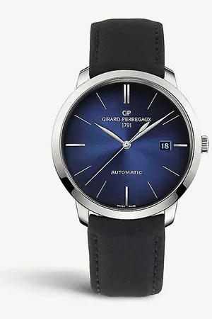 Girard Perregaux 49555-11-434-bh6a 1966 Stainless Steel and Leather Watch