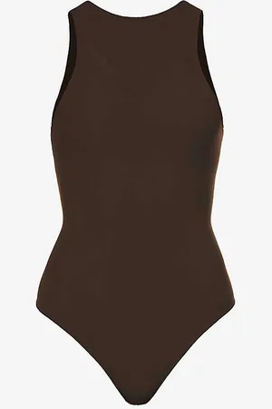 SKIMS Fits Everybody High-neck Stretch-woven Body