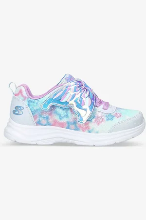 Skechers Glimmer Kicks Wing-embroidered Low-top Trainers 1-4 Years