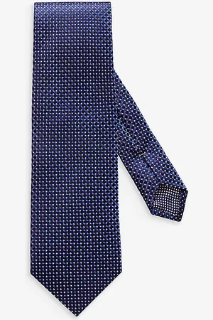 Eton Geometric-pattern Silk Tie