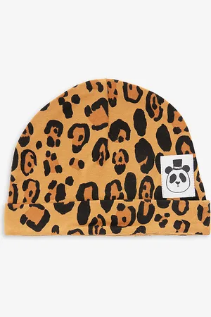 Mini Rodini Basic Leopard-print Brand-patch Stretch-lyocell Beanie 0-4 Months