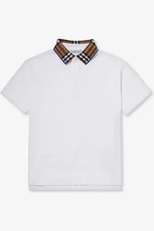 Burberry Johane Checked-collar Cotton Polo Shirt 3-14 Years