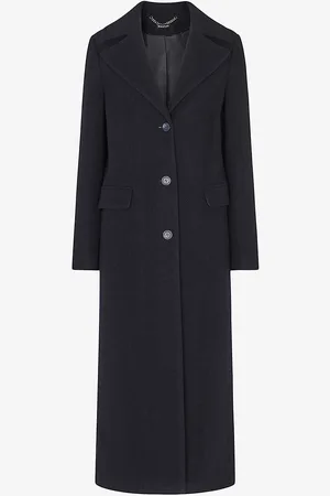 Whistles Amalia Single-breasted Wool-blend Coat