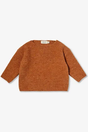 Organic Zoo Boxy-fit Wool-knit Jumper 0-12 Months