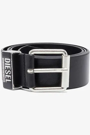 Diesel Logo-embellished Leather Belt