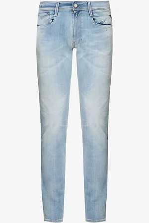 Replay Anbass Hyperflex Tapered-leg Slim-fit Stretch-denim Jeans