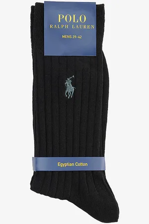 Ralph Lauren Logo-embroidered Stretch-cotton Blend Socks
