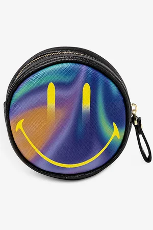 SELETTI Smiley Ombré Faux-leather Coin Purse