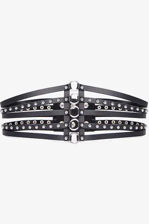The Kooples Stud-embellished Leather Corset Belt