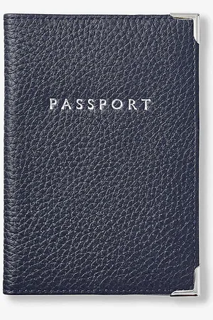 ASPINAL OF LONDON Saffiano-leather Passport Cover