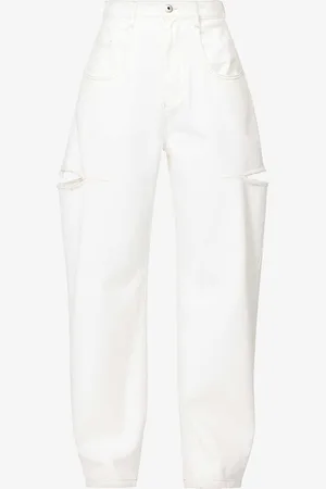 Maison Margiela Icons Cut-out Straight-leg High-rise Jeans