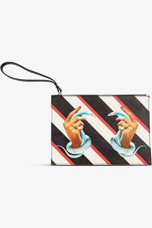 SELETTI Wears Toiletpaper Snakes Printed Canvas Pouch