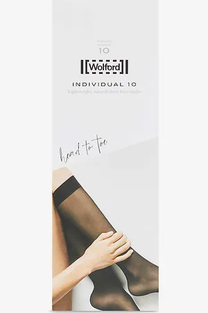 Wolford Individual 10 Stretch-woven Knee-highs