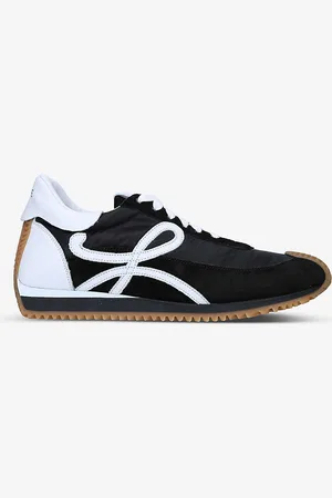 Loewe Flow Runner Monogram Leather and Shell Trainers