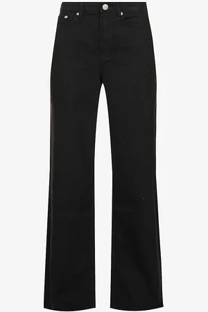 RAG&BONE Logan Wide-leg High-rise Cotton-blend Jeans