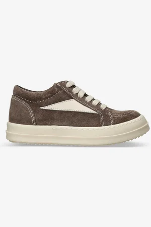 Rick Owens Vintage Contrast-stitch Suede Low-top Trainers 3-9 Years