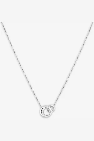Astrid & Miyu Dome Rhodium-plated Recycled Sterling- Link Chain Necklace