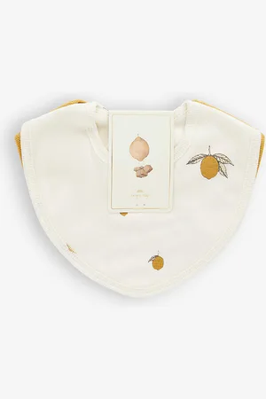 Konges Sløjd Cherry-embroidered Organic-cotton Bibs Pack of Two