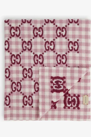 Gucci Logo-embroidered Wool-blend Blanket