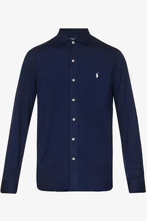Ralph Lauren Logo-embroidered Regular-fit Cotton-jersey Shirt
