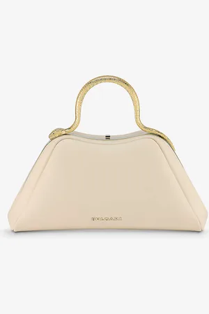 Bvlgari Serpentine Leather Top-handle Bag