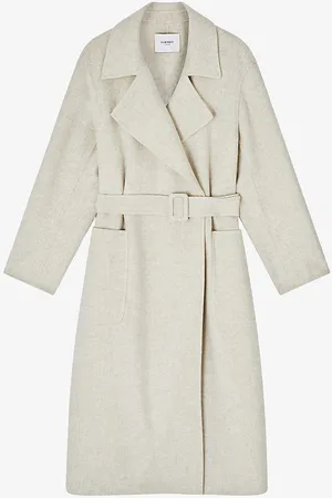 LK Bennett Anderson Wrap-front Wool-blend Coat