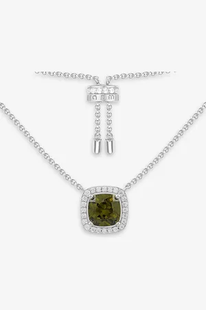 APM Monaco Lumiere Adjustable Sterling- and Zirconia Pendant Necklace