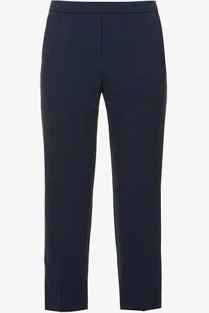 THEORY Treeca Tapered Mid-rise Woven Trousers