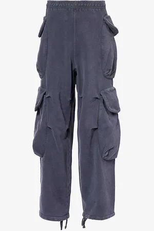 Entire Studios Gocar Wide-leg Organic Cotton-jersey Jogging Bottoms