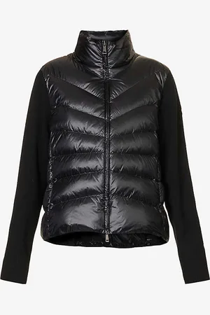 Moncler Funnel-neck Brand-patch Regular-fit Shell-down Jacket