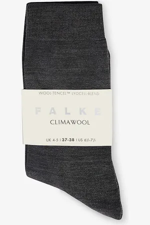 Falke Brushed Mid-calf Recycled Polyamide and Wool-blend Knitted Socks