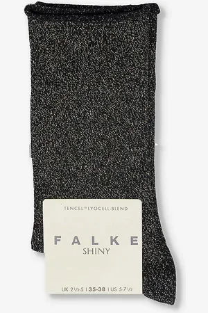 Falke Shiny-finish Mid-calf Recycled Polyamide-blend Knitted Socks